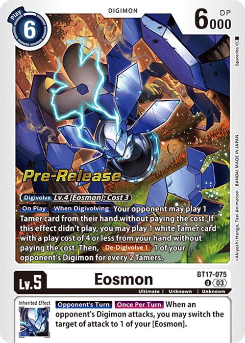 Eosmon [BT17-075] - BT17-075 [Secret Crisis Pre-Release Cards] | Shuffle n Cut Hobbies & Games