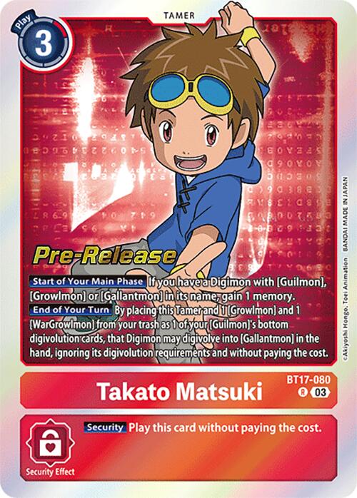 Takato Matsuki [BT17-080] [Secret Crisis Pre-Release Cards] | Shuffle n Cut Hobbies & Games