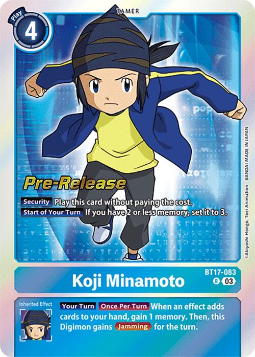 Koji Minamoto [BT17-083] [Secret Crisis Pre-Release Cards] | Shuffle n Cut Hobbies & Games