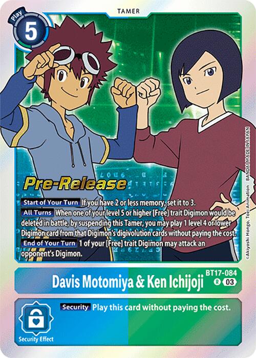 Davis Motomiya & Ken Ichijoji [BT17-084] [Secret Crisis Pre-Release Cards] | Shuffle n Cut Hobbies & Games