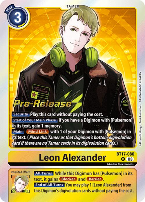 Leon Alexander [BT17-086] [Secret Crisis Pre-Release Cards] | Shuffle n Cut Hobbies & Games