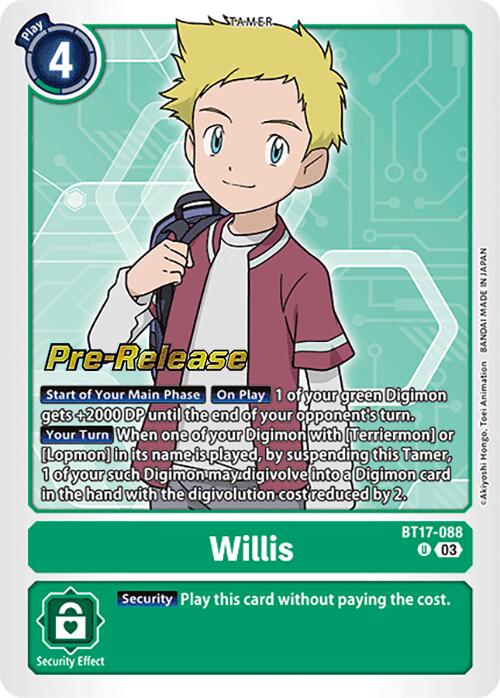 Willis [BT17-088] [Secret Crisis Pre-Release Cards] | Shuffle n Cut Hobbies & Games