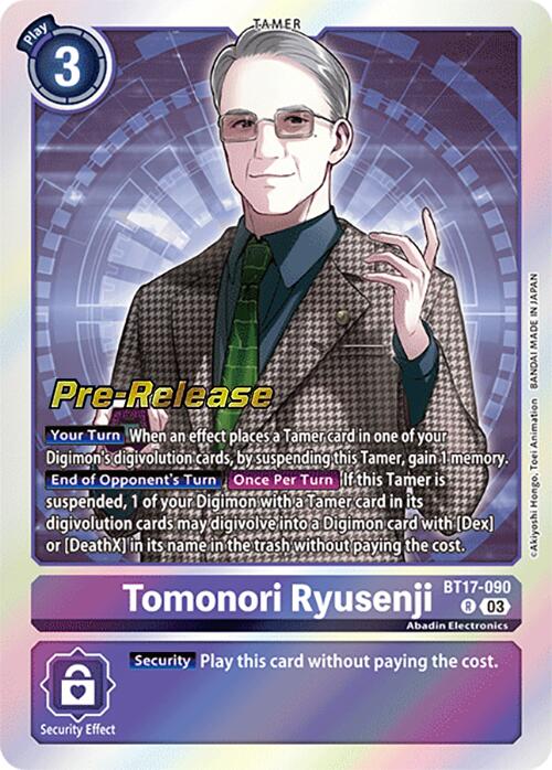 Tomonori Ryusenji [BT17-090] [Secret Crisis Pre-Release Cards] | Shuffle n Cut Hobbies & Games