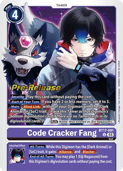 Code Cracker Fang [BT17-091] [Secret Crisis Pre-Release Cards] | Shuffle n Cut Hobbies & Games