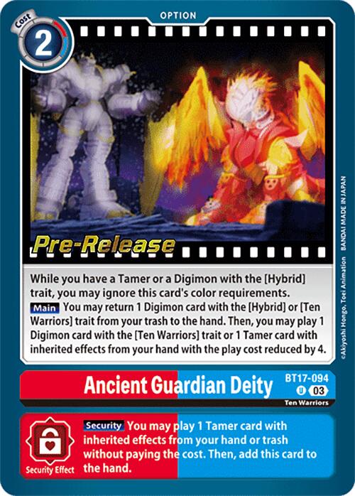 Ancient Guardian Deity [BT17-094] [Secret Crisis Pre-Release Cards] | Shuffle n Cut Hobbies & Games