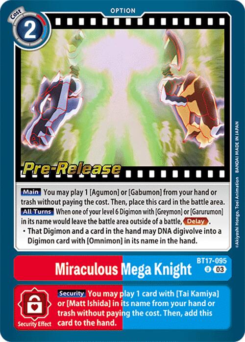 Miraculous Mega Knight [BT17-095] [Secret Crisis Pre-Release Cards] | Shuffle n Cut Hobbies & Games