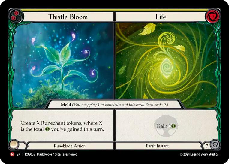 Thistle Bloom // Life [ROS005] (Rosetta)  Rainbow Foil | Shuffle n Cut Hobbies & Games