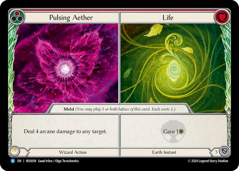 Pulsing Aether // Life [ROS018] (Rosetta)  Rainbow Foil | Shuffle n Cut Hobbies & Games