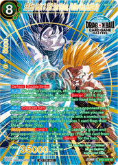 SS Son Goku & SS2 Son Gohan, Father-Son Solidarity (Championship 2024 Top 16 Alternate Art Vol.2) (BT21-079) [Tournament Promotion Cards] | Shuffle n Cut Hobbies & Games