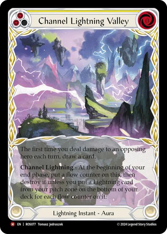 Channel Lightning Valley [ROS077] (Rosetta)  Rainbow Foil | Shuffle n Cut Hobbies & Games