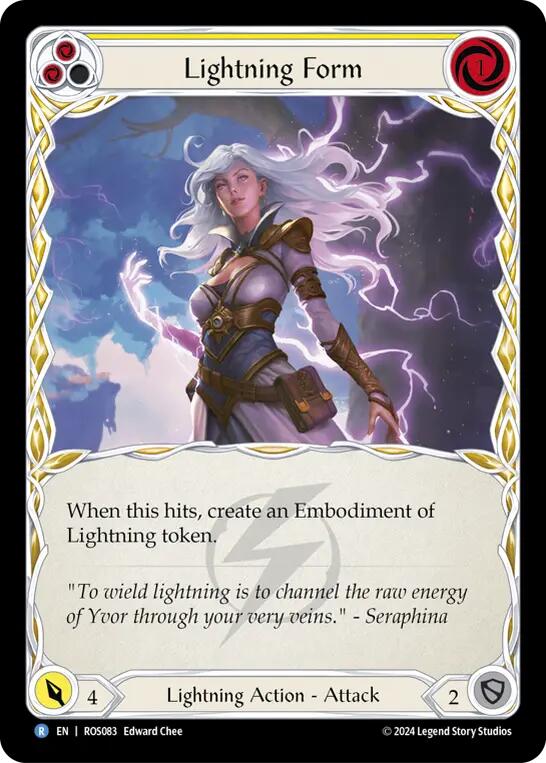 Lightning Form (Yellow) [ROS083] (Rosetta)  Rainbow Foil | Shuffle n Cut Hobbies & Games