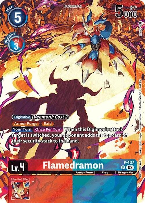 Flamedramon [P-137] (Update Pack 2024) [Secret Crisis] | Shuffle n Cut Hobbies & Games