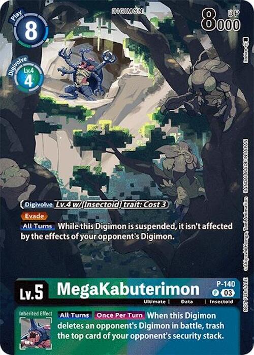 MegaKabuterimon [P-140] (Update Pack 2024) [Secret Crisis] | Shuffle n Cut Hobbies & Games