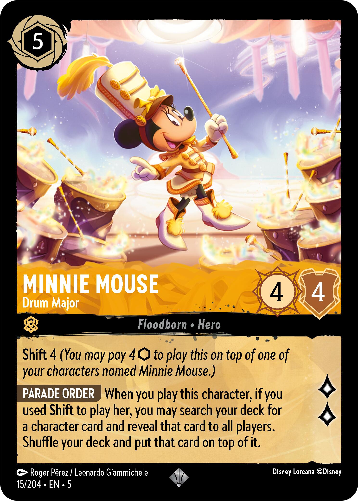 Minnie Mouse - Drum Major (15/204) [Shimmering Skies] | Shuffle n Cut Hobbies & Games