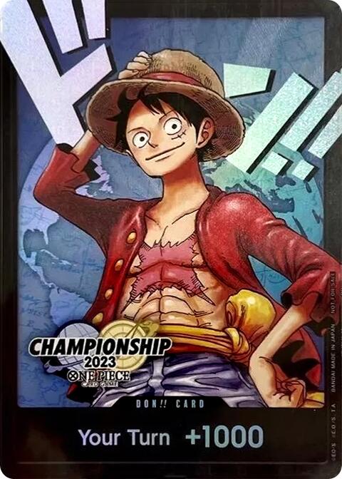 DON!! Card (Monkey.D.Luffy) (2023 World Championship Finals) [One Piece Promotion Cards] | Shuffle n Cut Hobbies & Games