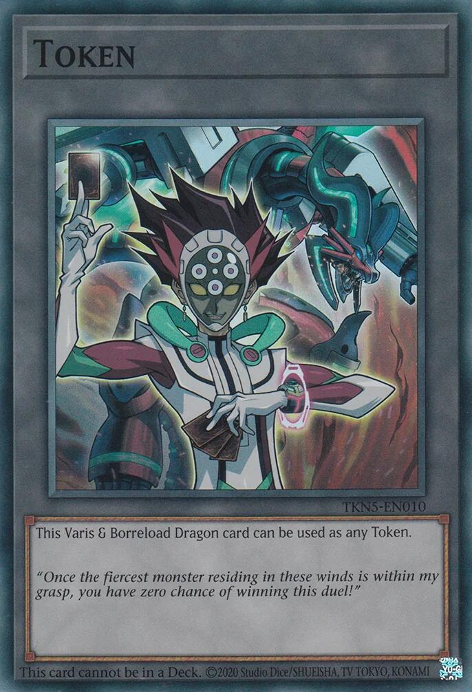 Token: Varis and Borreload Dragon [TKN5-EN010] Super Rare | Shuffle n Cut Hobbies & Games