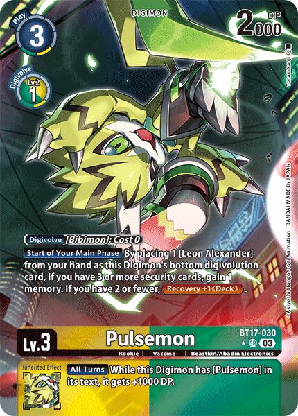 Pulsemon [BT17-030] (Alternate Art) [Secret Crisis] | Shuffle n Cut Hobbies & Games