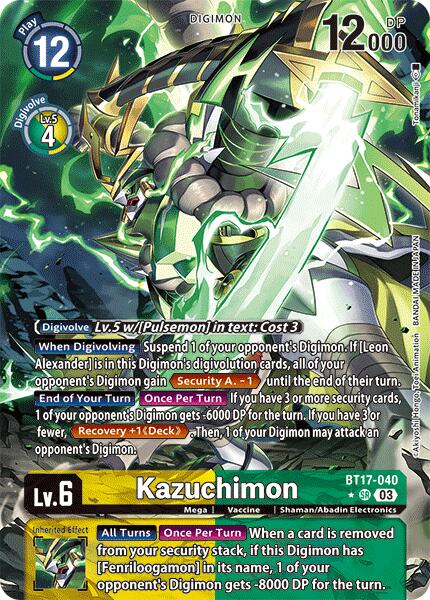 Kazuchimon [BT17-040] (Alternate Art) [Secret Crisis] | Shuffle n Cut Hobbies & Games