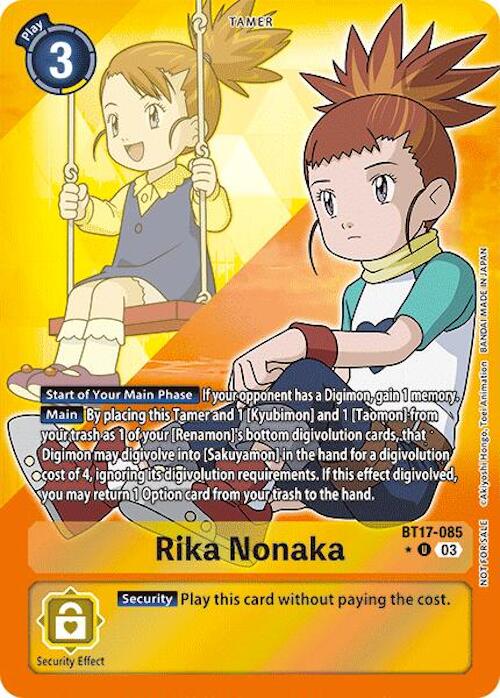 Rika Nonaka [BT17-085] (Alternate Art) [Secret Crisis] | Shuffle n Cut Hobbies & Games