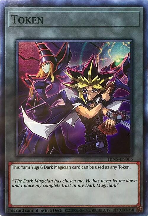 Token: Yami Yugi & Dark Magician [TKN5-EN006] Super Rare | Shuffle n Cut Hobbies & Games