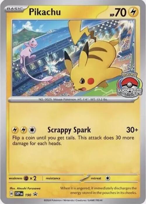 Pikachu (190) [Scarlet & Violet: Black Star Promos] | Shuffle n Cut Hobbies & Games