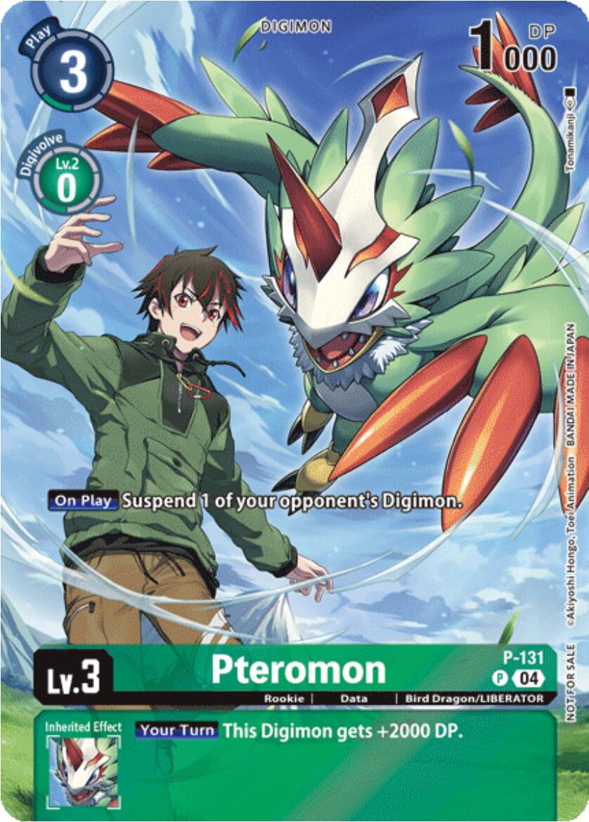 Pteromon [P-131] (Digimon Liberator Promotion) (Textured) [Promotional Cards] | Shuffle n Cut Hobbies & Games