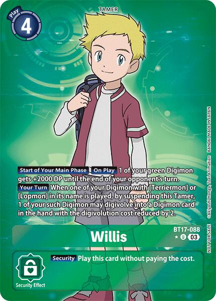 Willis [BT17-088] (Box Promotion Pack: Secret Crisis) [Secret Crisis] | Shuffle n Cut Hobbies & Games