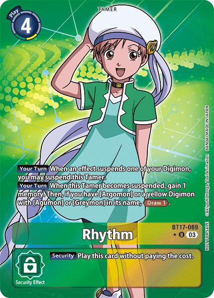 Rhythm [BT17-089] (Box Promotion Pack: Secret Crisis) [Secret Crisis] | Shuffle n Cut Hobbies & Games