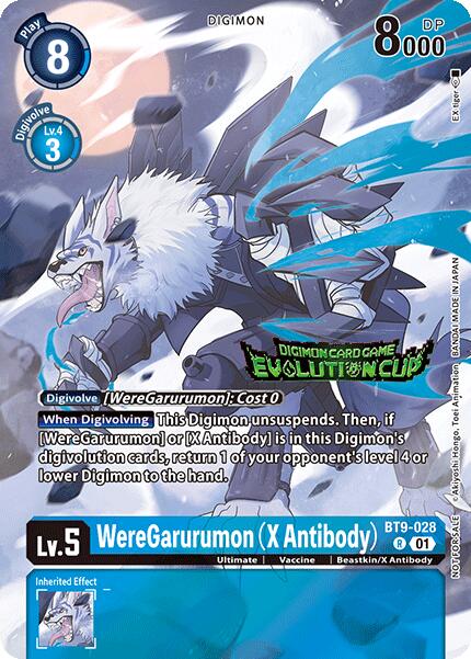 WereGarurumon (X Antibody) [BT9-028] (2024 Evolution Cup) [X Record Promos] | Shuffle n Cut Hobbies & Games