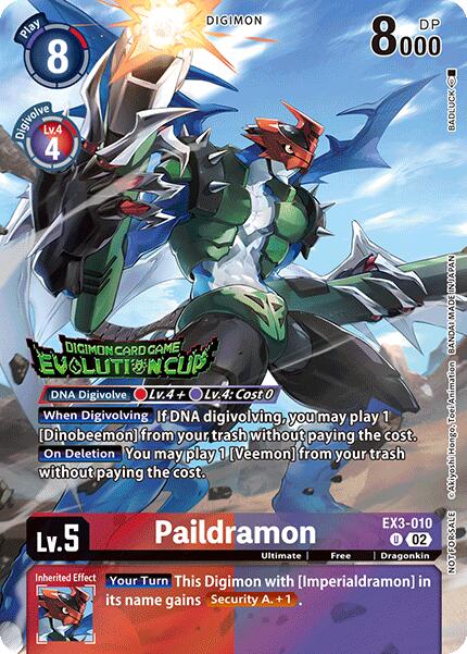 Paildramon [EX3-010] (2024 Evolution Cup) [Draconic Roar] | Shuffle n Cut Hobbies & Games