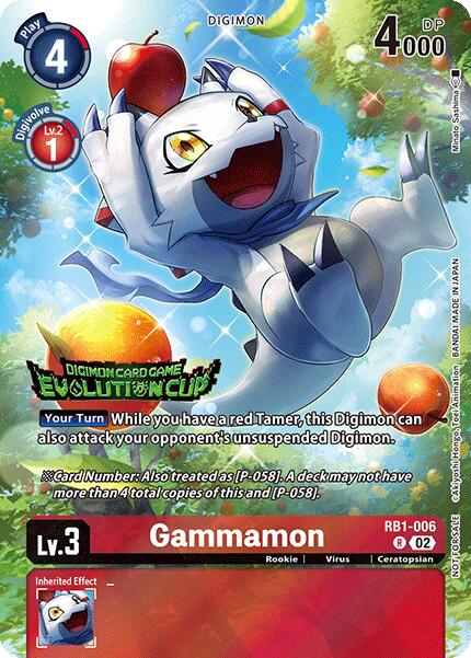 Gammamon [RB1-006] (2024 Evolution Cup) [Resurgence Booster] | Shuffle n Cut Hobbies & Games