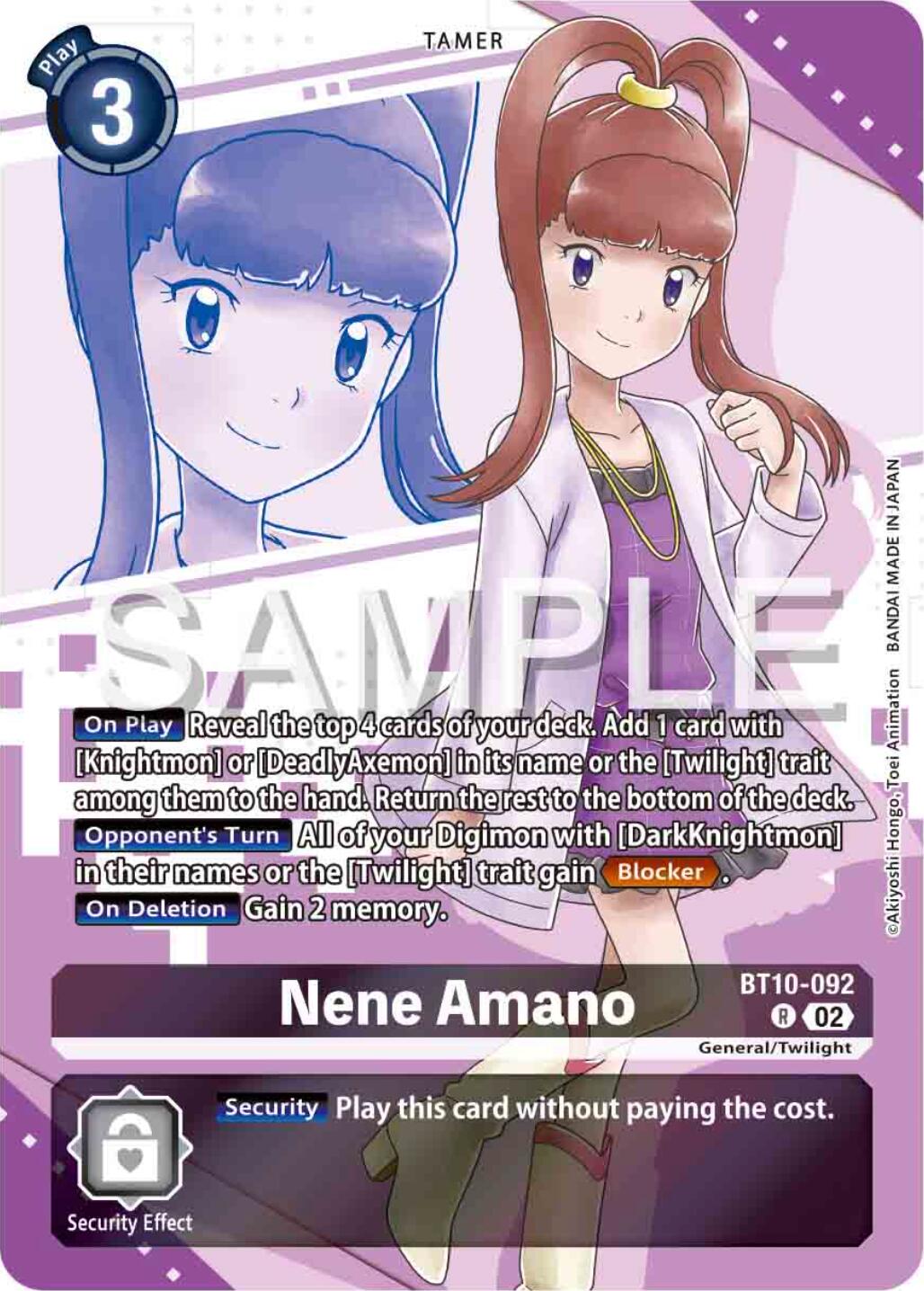 Nene Amano [BT10-092] (Premium Heroines Set) [Xros Encounter] | Shuffle n Cut Hobbies & Games