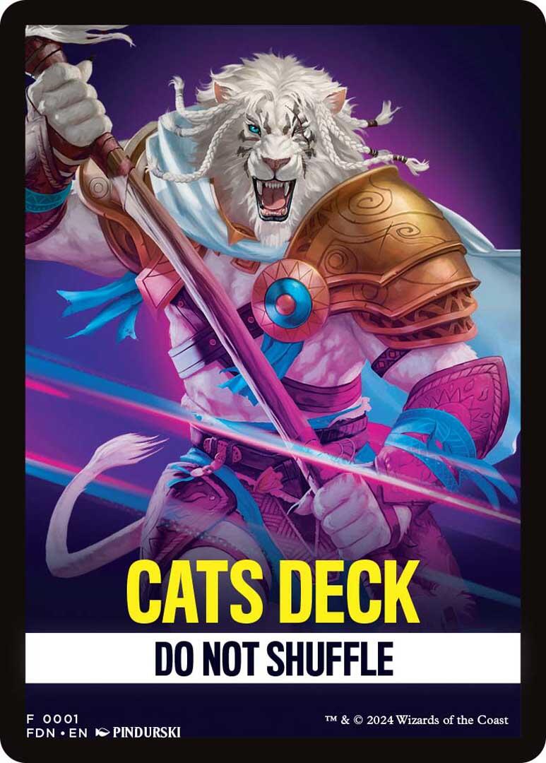 Cats Deck Theme Card [Foundations] | Shuffle n Cut Hobbies & Games