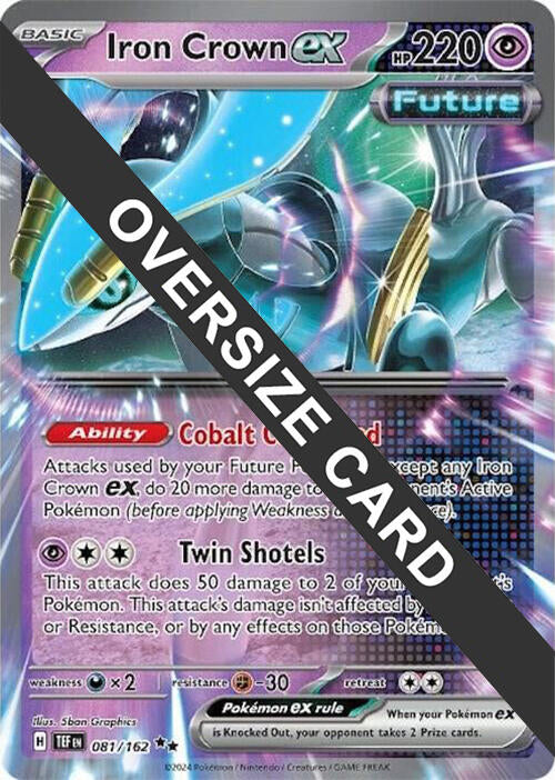 Iron Crown ex (081) (Jumbo Card) [Scarlet & Violet: Black Star Promos] | Shuffle n Cut Hobbies & Games