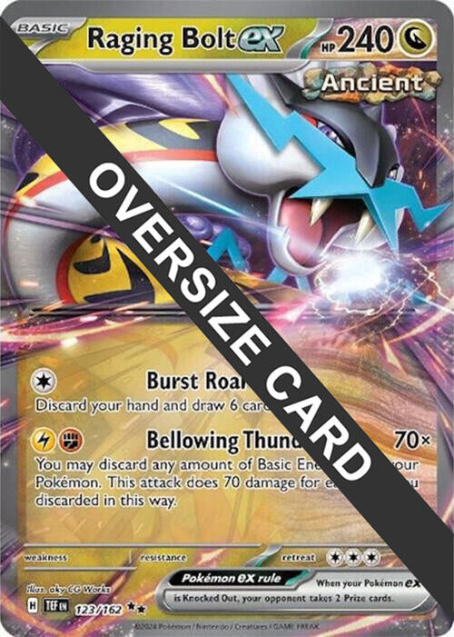 Raging Bolt ex (123) (Jumbo Card) [Scarlet & Violet: Black Star Promos] | Shuffle n Cut Hobbies & Games