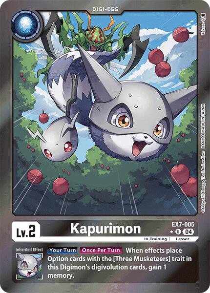 Kapurimon [EX7-005] (Foil) [Digimon LIBERATOR] | Shuffle n Cut Hobbies & Games