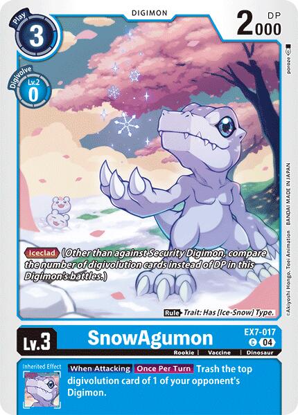 SnowAgumon [EX7-017] [Digimon LIBERATOR] | Shuffle n Cut Hobbies & Games