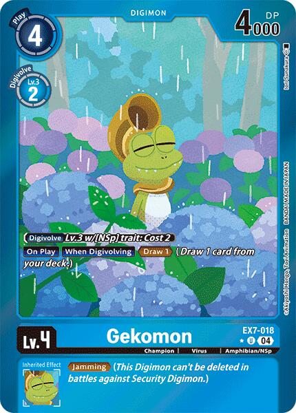 Gekomon [EX7-018] (Foil) [Digimon LIBERATOR] | Shuffle n Cut Hobbies & Games