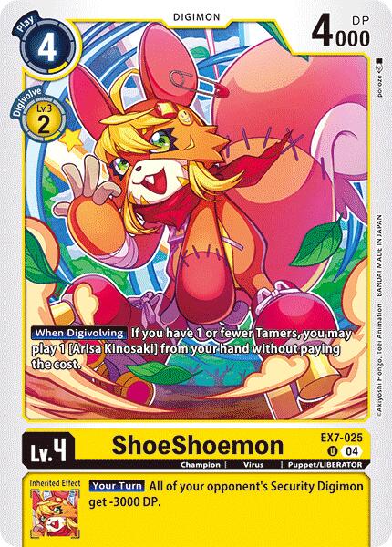 ShoeShoemon [EX7-025] [Digimon LIBERATOR] | Shuffle n Cut Hobbies & Games