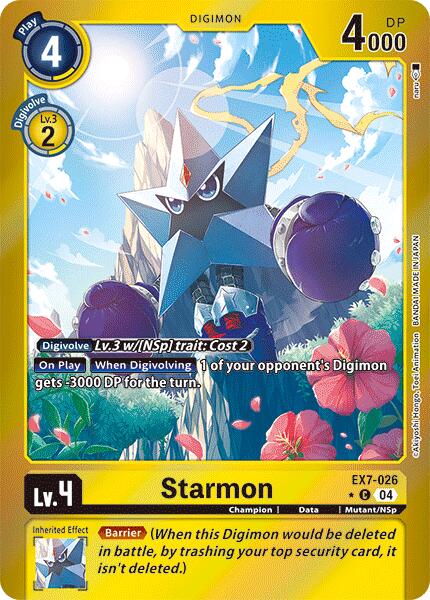 Starmon [EX7-026] (Foil) [Digimon LIBERATOR] | Shuffle n Cut Hobbies & Games