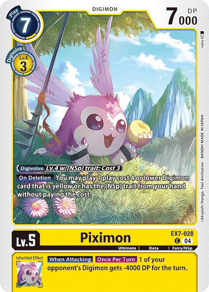 Piximon [EX7-028] [Digimon LIBERATOR] | Shuffle n Cut Hobbies & Games