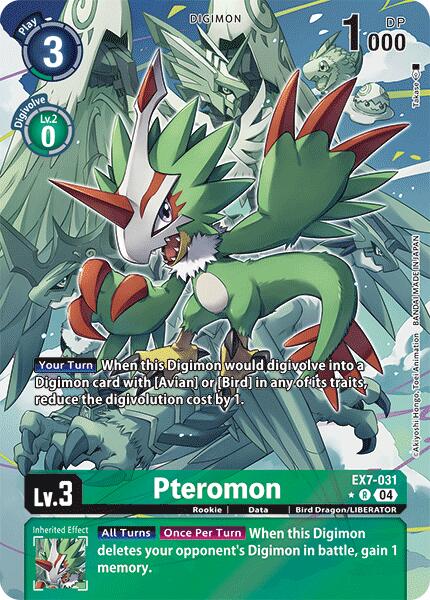 Pteromon [EX7-031] (Alternate Art) [Digimon LIBERATOR] | Shuffle n Cut Hobbies & Games