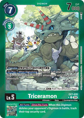 Triceramon [EX7-035] (Foil) [Digimon LIBERATOR] | Shuffle n Cut Hobbies & Games