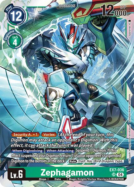 Zephagamon [EX7-036] [Digimon LIBERATOR] | Shuffle n Cut Hobbies & Games