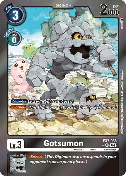 Gotsumon [EX7-038] (Foil) [Digimon LIBERATOR] | Shuffle n Cut Hobbies & Games