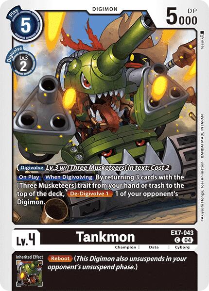 Tankmon [EX7-043] [Digimon LIBERATOR] | Shuffle n Cut Hobbies & Games