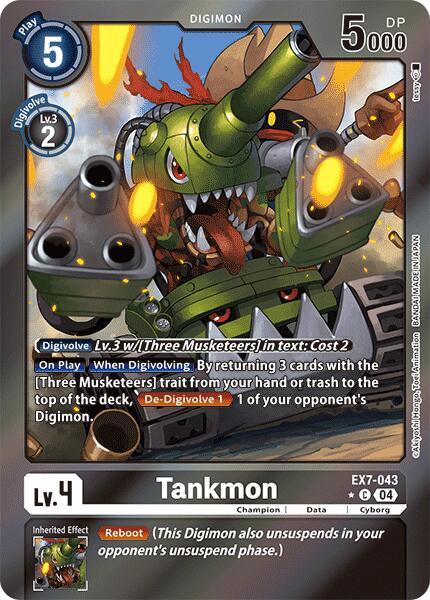 Tankmon [EX7-043] (Foil) [Digimon LIBERATOR] | Shuffle n Cut Hobbies & Games