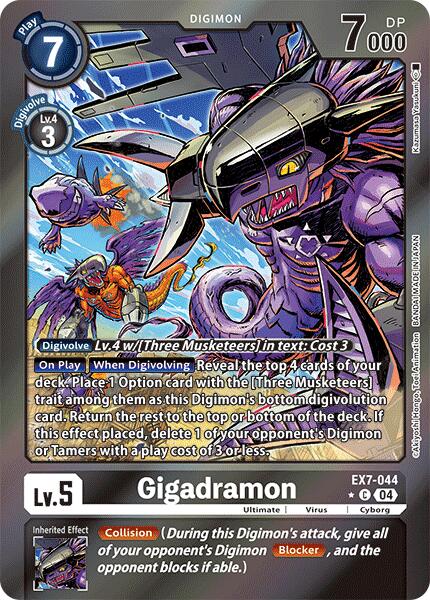 Gigadramon [EX7-044] (Foil) [Digimon LIBERATOR] | Shuffle n Cut Hobbies & Games