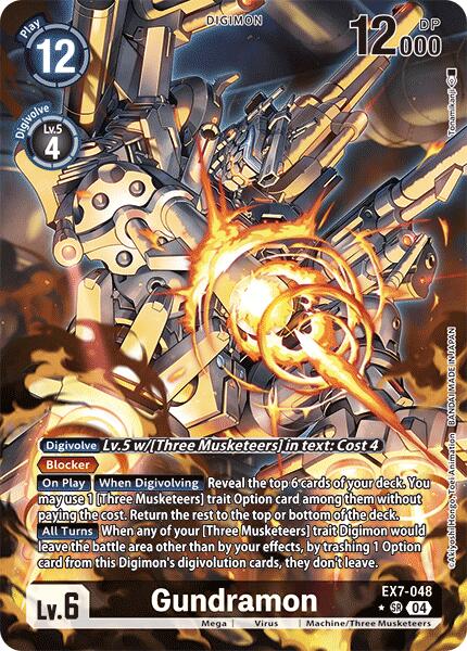 Gundramon [EX7-048] (Alternate Art) [Digimon LIBERATOR] | Shuffle n Cut Hobbies & Games