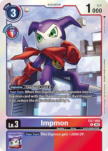 Impmon [EX7-050] [Digimon LIBERATOR] | Shuffle n Cut Hobbies & Games